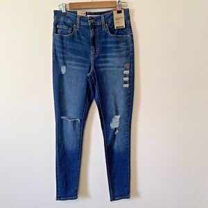 Levi's 721 High Rise Skinny Jeans Women's Size 8M W29 L30 Dark Wash NWT